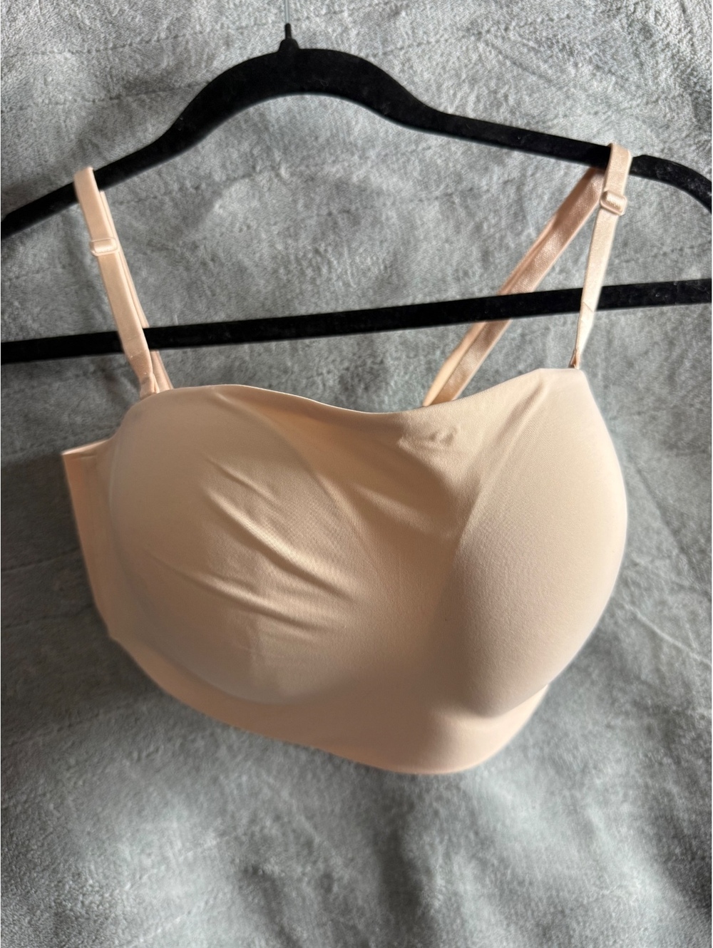 Victoria’s Secret Padded Strapless Convertible Bra 34C NudeRemovable Straps NWOT